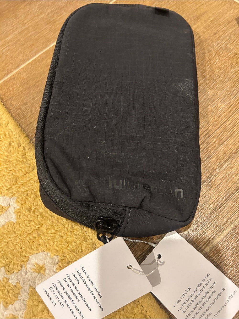 lululemon athletica Black Travel Toiletry Pouch